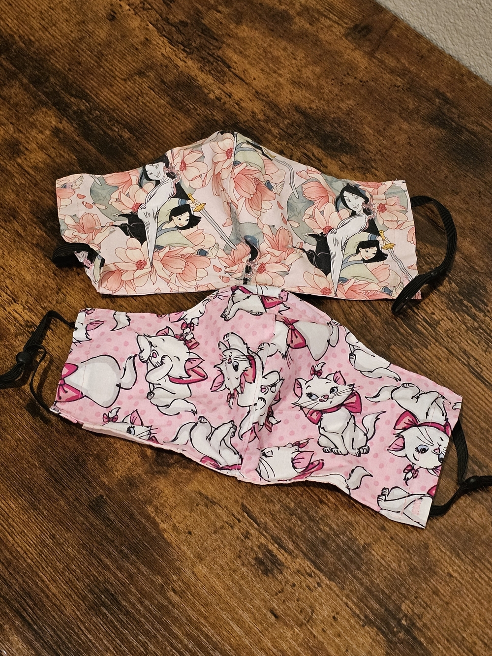 Reusable Disney Print Face Masks - 2 Pack